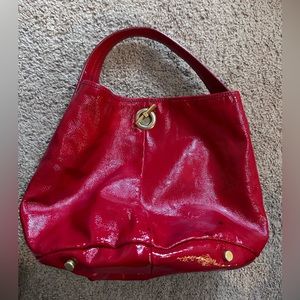 Yves Saint Laurent YSL patent leather Handbag red